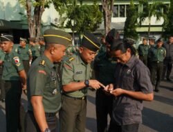 Cegah Judi Online dan Pinjaman Online di Kalangan Prajurit, Kasrem 084/BJ Melakukan Sidak