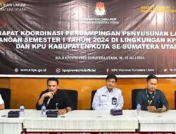 KPU Sumut Melaksanakan Rapat Kordinasi Pendampingan Laporan Penyampaian Keuangan