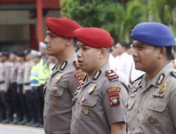 Kapolresta Barelang Pimpin Upacara Korp Raport Kenaikan Pangkat 86 Personel Periode 1 Juli 2024