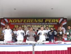 Kapolresta Barelang Ungkap Tersangka Peredaran Gelap Narkotika Seberat 35.949,71 Gram