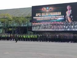 Danrem 084/Bhaskara Jaya Memimpin Apel Gelar Pasukan Pam VVIP Rencana Kunjungan Kerja Presiden RI di Wilayah Teritorialnya
