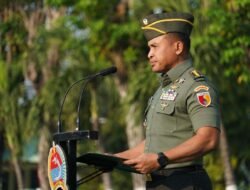Kasi Ops Kasrem 084/Bhaskara Jaya Pimpin Upacara Bendera di Makorem