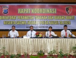 Polda Kalsel Gelar Rapat Koordinasi Direktorat Tahti Jajaran TA. 2024