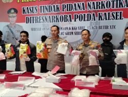 Fantastis, Ditresnarkoba Polda Kalsel Kembali Berhasil Ungkap Peredaran Sabu 49,6 Kg
