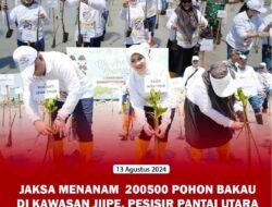 JAKSA MENANAM RIBUAN POHON BAKAU DI KAWASAN JIIPE, PESISIR PANTURA JATIM