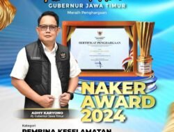 Pj. Gubernur Adhy Karyono: Jatim Menerima Keenam Kalinya Penghargaan Pembina K3 Terbaik dari Kemnaker RI