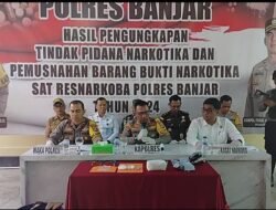 Polres Banjar Berhasil Ungkap Kasus Kepemilikan Sabu dan Ekstasi Milyaran Rupiah