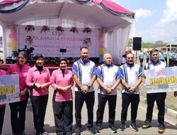 Hari Pertama Peringati HKGB ke 72, Polda Kalsel Gelar Jalan Santai