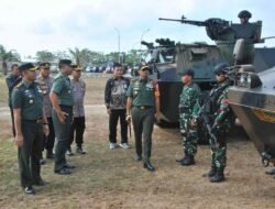 Komandan Korem 084/Bhaskara Jaya Memimpin Apel Gelar Pasukan Pengamanan VVIP