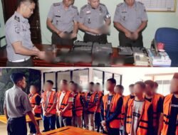 Penandatanganan BA Eksekusi Dan Penyampaian Bebas Murni kepada 25 WBP Lapas Sampit