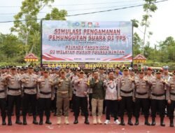 Polres Bintan Gelar Simulasi Pengamanan TPS