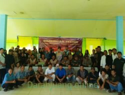 Danramil 1015-10/Telaga Pulang Hadiri Simulasi Pemungutan Suara Pilkada 2024