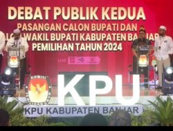 Panas Debat Kedua Calon Bupati Kabupaten Banjar KPU Ikut Naik Panggung Debat, Ada Apa