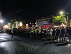 Polres Kotim Gelar Patroli Skala Besar Gabungan TNI POLRI Untuk Pilkada 2024