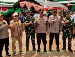 Komandan Kodim 1015/Sampit Bersama Kapolres Kotim Laksanakan Pemantauan Sejumlah TPS Di Wilayah