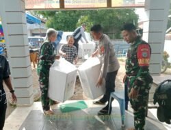 Babinsa Kodim 1015/Sampit Kawal Kotak Suara Pasca Pencoblosan Pilkada 2024