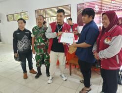 Danramil 1015-04/Baamang Hadiri Rapat Pleno Terbuka Rekapitulasi Hasil Penghitungan Suara Tingkat Kecamatan