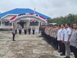 Polres Batola Kerahkan 126 Personil Amankan Rapat Pleno Rekapitulasi Hasil Suara Tingkat Kab. Batola