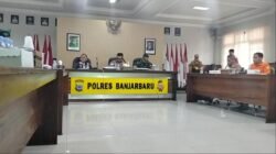 Rekayasa Jalur Urai Kemacetan, Saat Haul Ke-20 Abah Guru Sekumpul Polres Banjarbaru Terapkan Sistem One Way