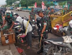 Kodim 1015/Sampit Gelar Karya Bakti Pembersihan Pasar