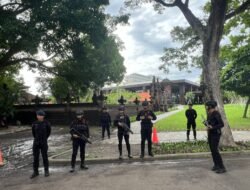 Satgas PHH Dan Anti Anarkis Laksanakan Patroli Saat Acara Rakornas KPU RI