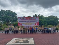 Komandan Kodim 1015/Sampit Hadiri Apel Gelar Pasukan Pengamanan Operasi Lilin Telabang Dan Nataru 2025