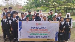 Babinsa Kodim 1015/Sampit Berikan Penyuluhan Metode Gasing Kepada Para Pelajar