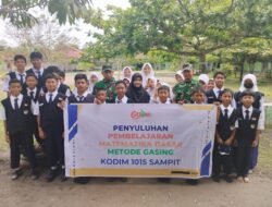 Babinsa Kodim 1015/Sampit Berikan Penyuluhan Metode Gasing Kepada Para Pelajar
