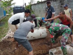 Babinsa 1015-04/Baamang Peduli, Saluran Air Baamang Diperbaiki