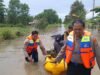 Bahu Membahu Polsek Liang Anggang Dan Sat Sabara Polres Banjarbaru Bantu Korban Banjir