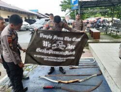 9 Remaja Serta 12 Sajam Di Amankan, Kapolres Banjarbaru Sampaikan Ini.