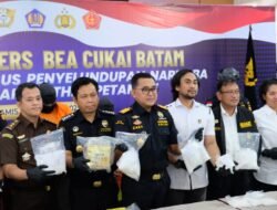 Bea Cukai Batam Berhasil Gagalkan Penyelundupan 10,95 kg Sabu Lintas Provinsi