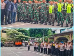 Personel Kodim 0830/Surabaya Utara Ikuti Apel Gelar Pasukan Pengamanan Malam Tahun Baru 2025
