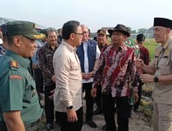 Dandim 0829 Sambut Kunjungan Kerja Mentri Pertanian RI