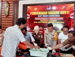 Polres Kotim Di Awal Tahun Gencar Berantas Narkoba, Pemusnahan Barang Bukti Jadi Bukti Nyata