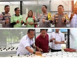 Polres Bartim Tanam Bibit Selada Untuk Dukung Ketahanan Pangan
