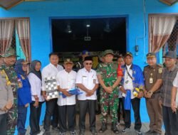 Dansatgas TMMD 123 Kodim 1015/Sampit, Mendukung dan Serahkan Bantuan Alat Olahraga