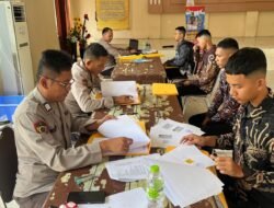 SDM Polresta Palangka Raya Verifikasi Administrasi Pendaftaran Polri  