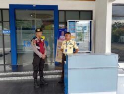 Satsamapta Polresta Palangka Raya Sampaikan Imbauan Kamtibmas Di Kantor Taspen