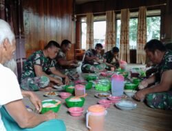 Personel Satgas TMMD Kodim 1015/Sampit Gelar Sarapan Bersama Warga