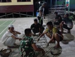 Tak Kenal Lelah Satgas TMMD Ke 123 Lanjutkan Pembagunan Jalan Gantung