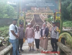 Polsek Bukit Batu Sambangi Upacara Piodalan Umat Hindu di Pura Sali Paseban Batu