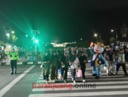 Satlantas Polresta Palangka Raya Lakukan Rekayasa Lalu Lintas Di Bundaran Besar