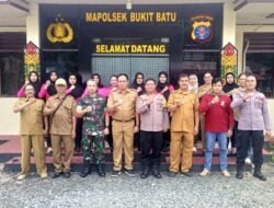 Polsek Bukit Batu bersama Forkopimcam dan Bhayangkari Siap Dukung Program P2L