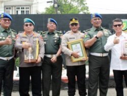 Sinergitas TNI-Polri berjalan baik, Kabid Propam Poldasu Mendapat Penghargaan