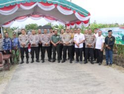Polresta Palangka Raya Ikuti Vicon Panen Raya Jagung Serentak Polri