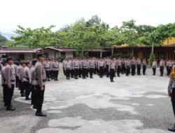 Ratusan Anggota Polri Amankan Pleno Penetapan Paslon Terpilih Pilkada Madina