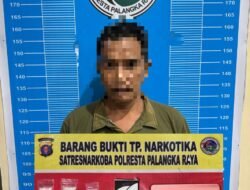 Polresta Palangka Raya Sergap, Berhasil Tangkap Ir Da Amankan 9,85 Gram Sabu