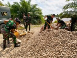 Satgas TMMD Ke 123 Kodim 1015/Sampit Dengan Penuh Semangat Terus Bekerja Membangun Desa