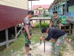 Peduli Kebutuhan Masyarakat, Satgas TMMD Ke 123 Kodim 1015/Sampit Cari Titik Mata Air untuk Sumur Bor